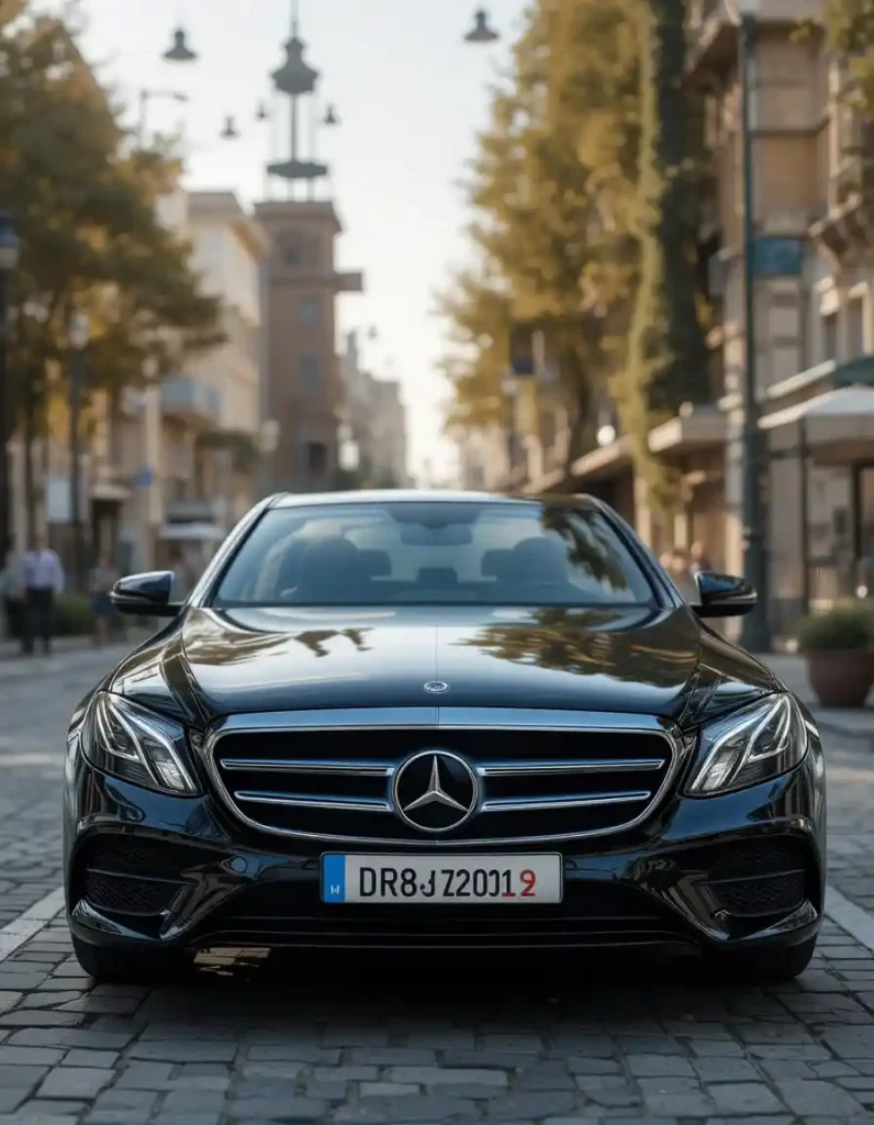a black chauffeur car in ireland