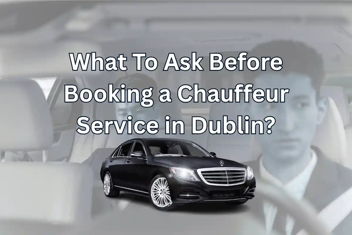 Chauffeur service car waiting outside Dublin airport